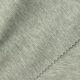 Heathered Grey Marl Rib Knit, Poly-Cotton — photo 2