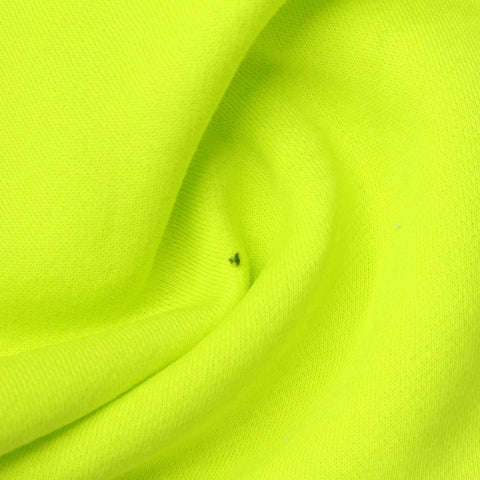Brushed Cotton Polyester French Terry Fabric, 260 gsm, 174 cm — Yellow