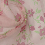 Pink Flowers Mesh, Polyester — photo 2