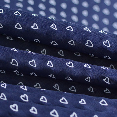 White Hearts Woven, Cotton