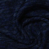 Dark Blue Marl Chunky Knit, Poly-Viscose — photo 2