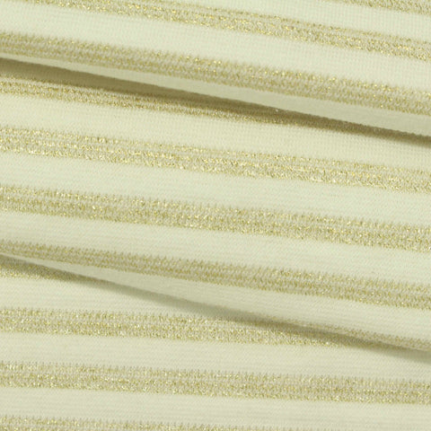 Gold Stripes Jacquard, Poly-Cotton