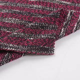 Magenta Horizontal-Stripe Chunky Knit, Polyester — photo 2