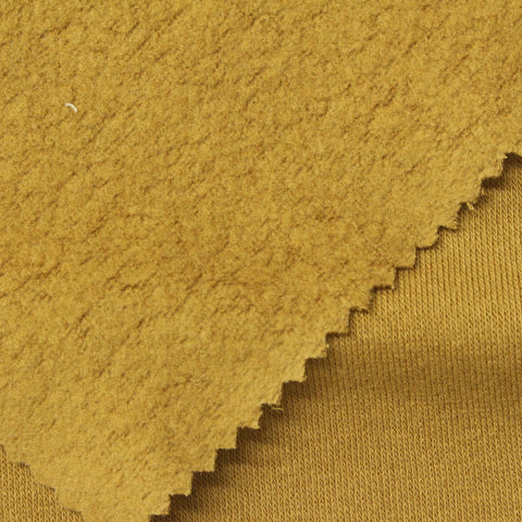 Cotton Polyester French Terry Fabric, 225 gsm, 152 cm — Khaki