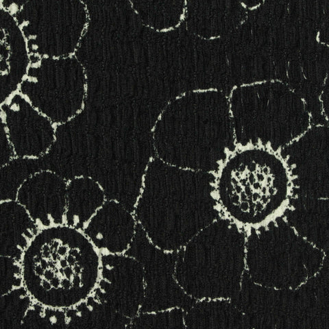 White Floral Warp Knit, Polyester, 185 gsm, 137 cm, ref EF-260548