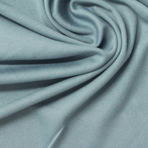 Brushed 100% Polyester Interlock Knit Fabric, 130 gsm — Blue