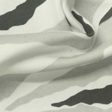 Grey Animal Print Ponte Knit, Cotton-Poly — photo 2