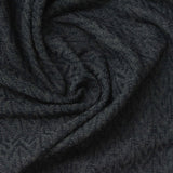 Dark Grey Tone-on-Tone Jersey Knit, Poly-Viscose — photo 2