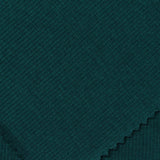 Cotton Viscose Stretch Rib Knit Fabric, 240 gsm, 110 cm — Green — photo 2