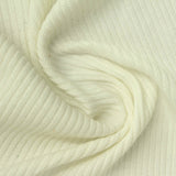 Brushed Polyester Viscose Stretch Knit Fabric, 230 gsm — White — photo 2