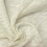 Slub Polyester Stretch Chunky Knit Fabric, 200 gsm, 170 cm — Beige — photo 2