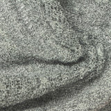 Grey Marl Pointelle Knit, Polyester — photo 2