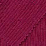 Cotton Stretch Rib Knit Fabric, 240 gsm, 110 cm — Pink — photo 2