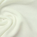 Polyester Viscose Stretch Scuba Knit Fabric, 299 gsm, 157 cm — White — photo 2