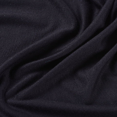 Viscose Stretch Jersey Knit Fabric, 170 gsm, 155 cm — Black