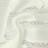 Cream Openwork Warp Knit, Polyester — photo 2