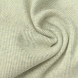 Light Grey-Green Marl Rib Knit, Cotton — photo 2