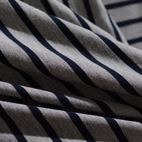 Black Stripe Knit, 220 gsm
