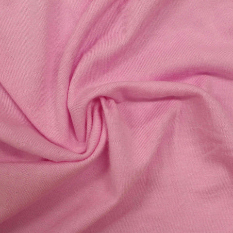 Polyester Cotton Jersey Knit Fabric, 162 gsm, 160 cm — Pink