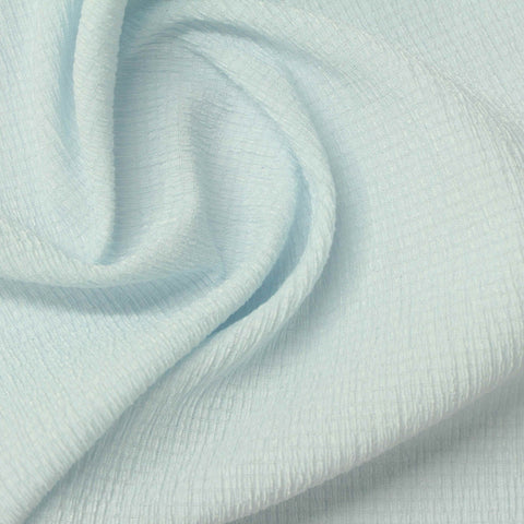 Polyester Stretch Crepe Fabric, 120 gsm, 150 cm — Blue