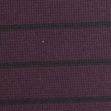 Dark Purple Horizontal-Stripe Waffle Knit, Polyester — photo 2