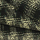 Black Plaid Interlock Knit, Poly-Viscose — photo 2