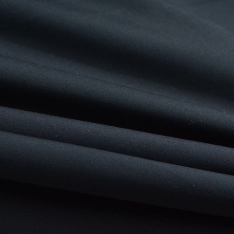 Polyester Cotton Poplin Fabric, 140 gsm, 147 cm — Black