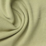 Cotton Polyester Stretch Rib Knit Fabric, 380 gsm, 130 cm — Green — photo 2