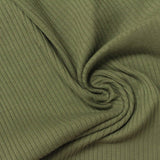 Rib Knit Fabric, 220 gsm, 120 cm — Green — photo 2