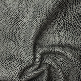 Black Animal Print French Terry, Poly-Cotton — photo 2