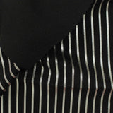 Silver Vertical-Stripe Satin, Poly-Viscose — photo 2