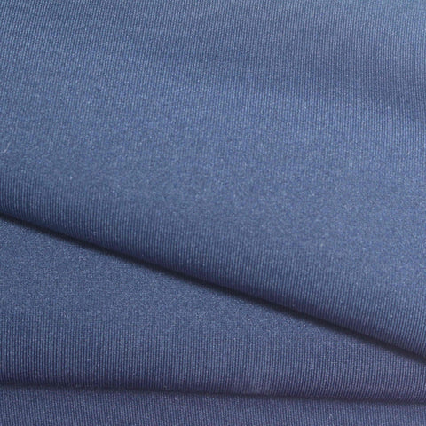 Polyester Stretch Scuba Knit Fabric, 290 gsm, 155 cm — Navy