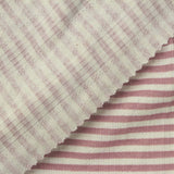 Pink Stripes Rib Knit, Polyester — photo 2