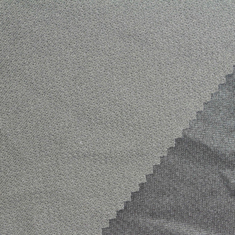 Grey Marl Interlock Knit, Polyester, 240 gsm