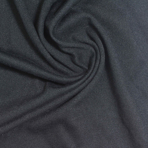 Black Brushed Milk Silk Knit, Polyester