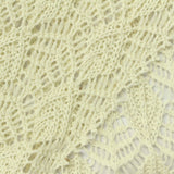 Light Cream Vertical-Eyelet Pointelle Knit, Poly-Cotton — photo 2