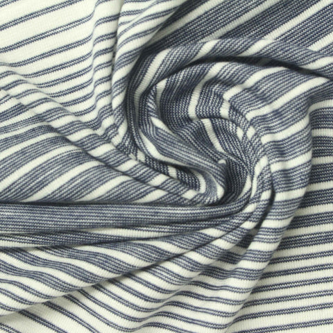 Blue Marl Knit, Poly-Viscose, 180 gsm