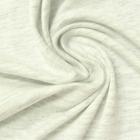 Light Off-White Marl Jersey Knit, Viscose