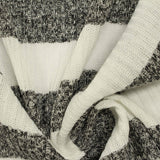 Off-White Horizontal-Stripe Rib Knit, Poly-Viscose — photo 2
