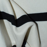 Black Horizontal-Stripe French Terry — photo 2