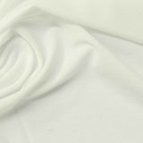 Polyester Stretch Linen-Look Fabric, 170 gsm, 150 cm — White — photo 2