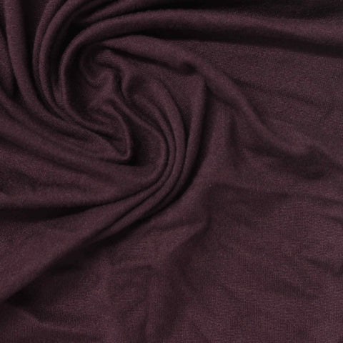 Brushed Polyester Stretch Milk Silk Knit Fabric, 180 gsm, 160 cm — Purple
