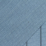 Blue Vertical-Stripe Crepe, Polyester — photo 2
