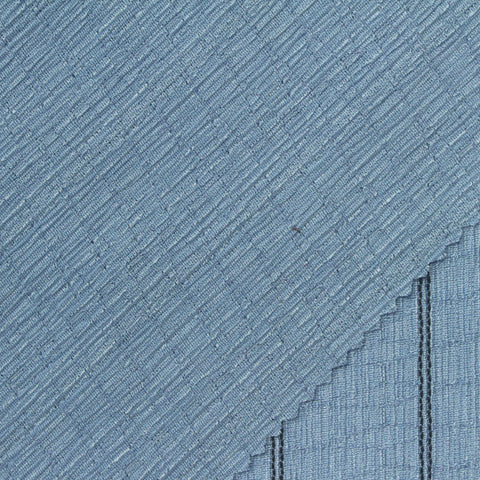 Blue Vertical-Stripe Crepe, Polyester, 116 gsm