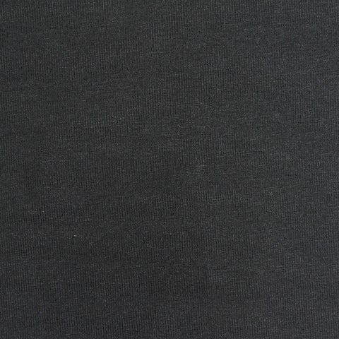 Viscose Stretch Jersey Knit Fabric, 270 gsm, 150 cm — Black, ref EF-262434