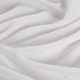 Jacquard Polyester Stretch Jersey Knit Fabric, 145 gsm, 152 cm — White — photo 2