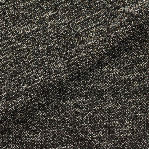 Dark Grey Marl Interlock Knit, Poly-Viscose, 171 gsm