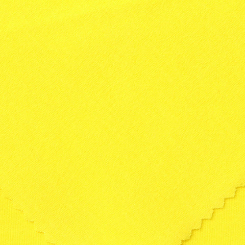 Cotton Stretch Interlock Knit Fabric, 290 gsm, 155 cm — Yellow