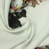 White Floral Poplin, Cotton — photo 2