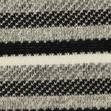 Black Horizontal-Stripe Jacquard, Poly-Viscose — photo 2